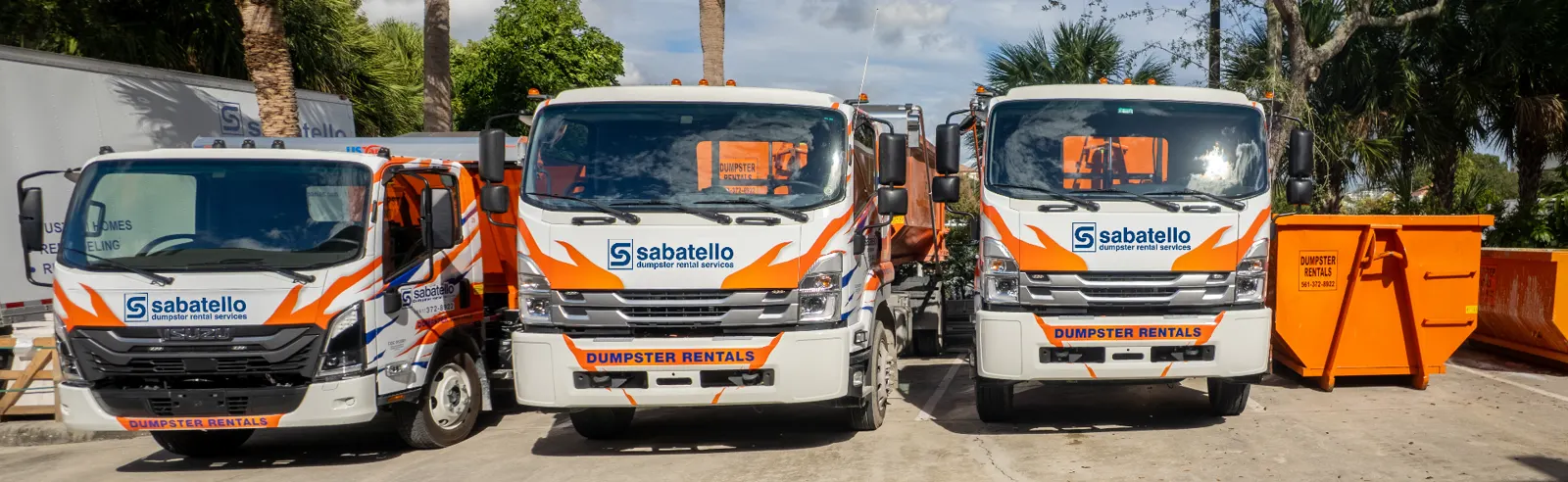 Sabatello dumpster rental truck fleet